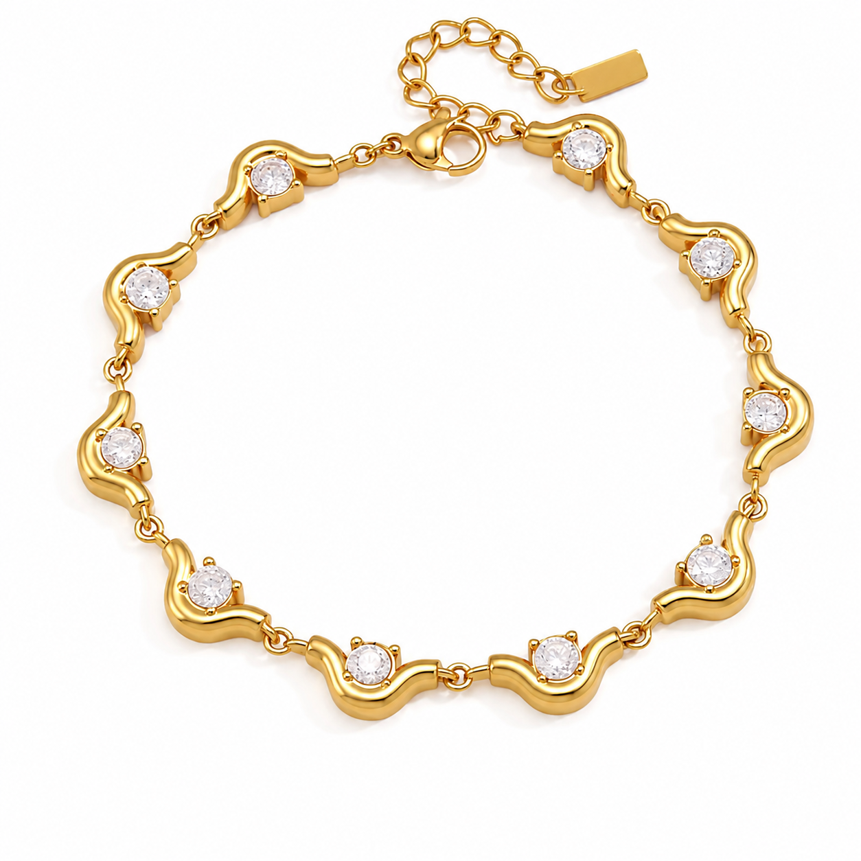 Brenda Wavy Fluid Bracelet