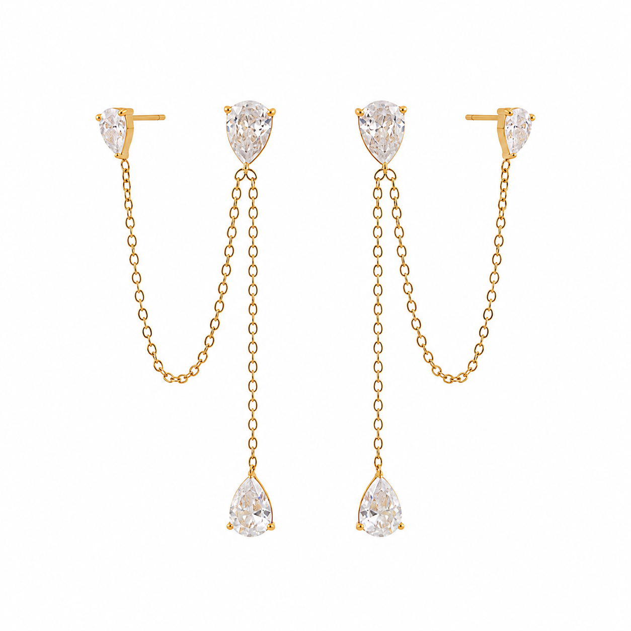 Reggie Double piercing Earrings