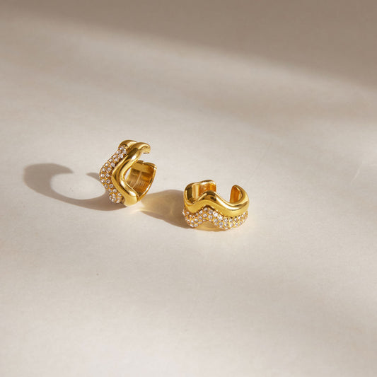 Wavy Dual Ear-cuffs (Pair)