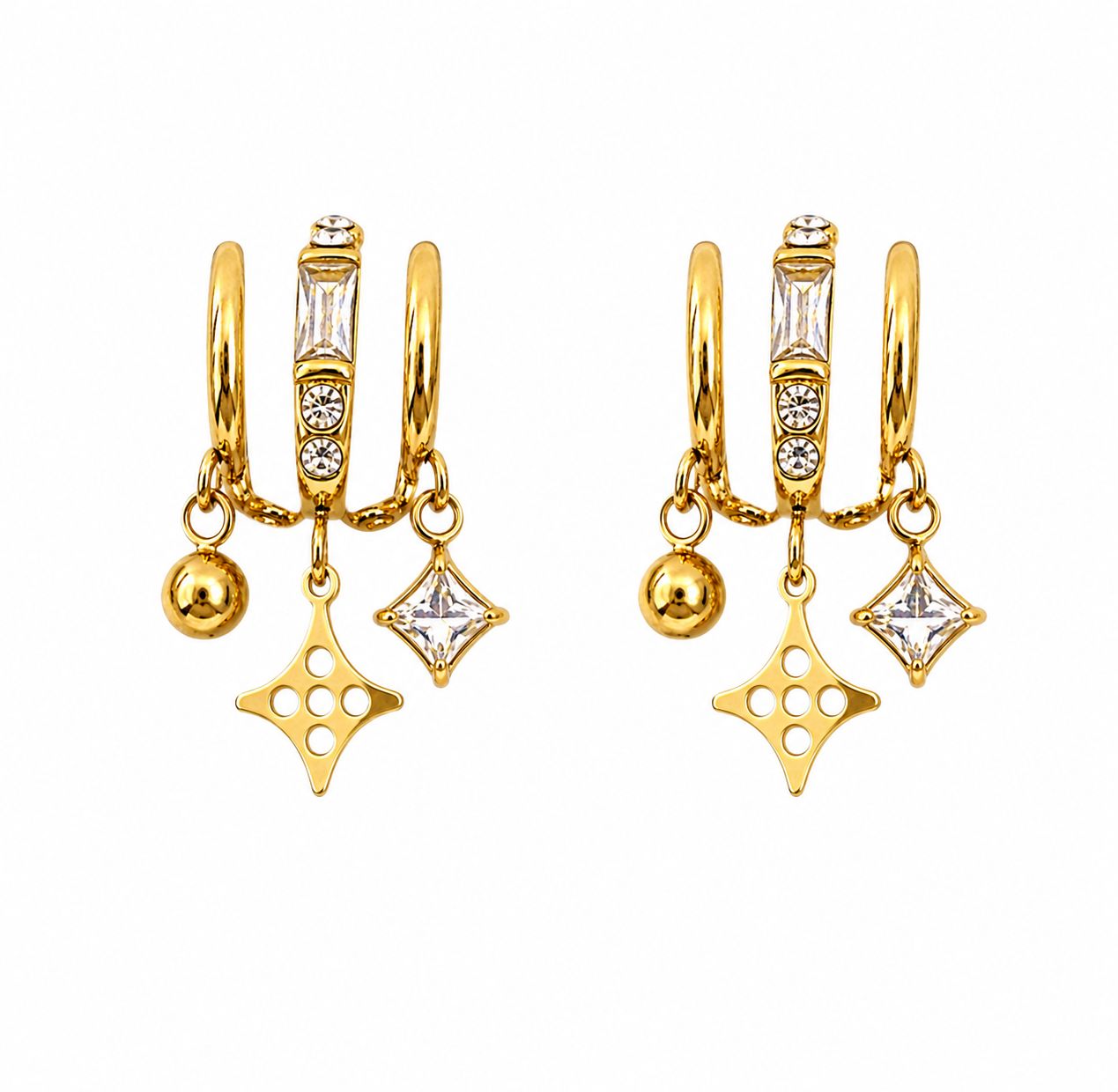 Pseudo Celeste Dangler Earrings