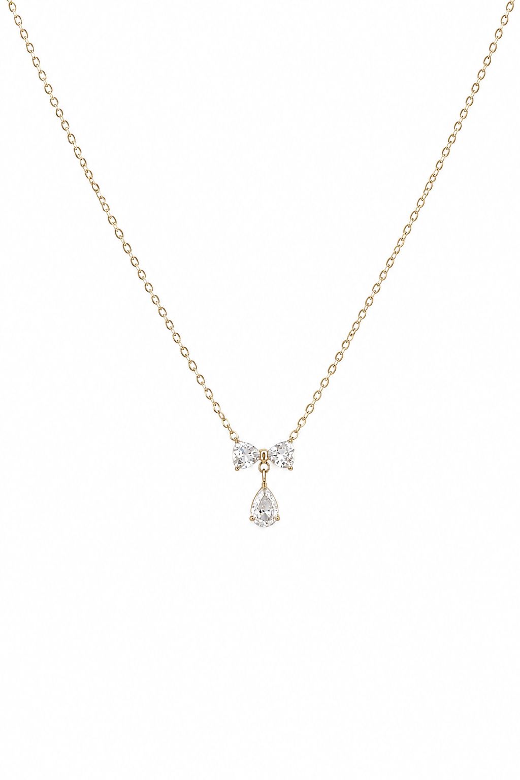Baby Bow Drop Necklace