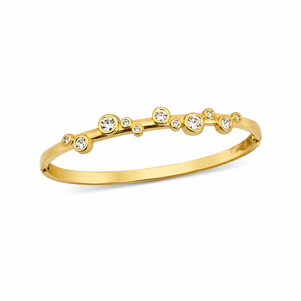 Bezelled Zircon Bangle