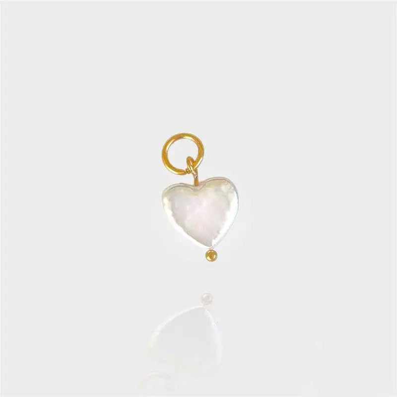Pearly heart charm