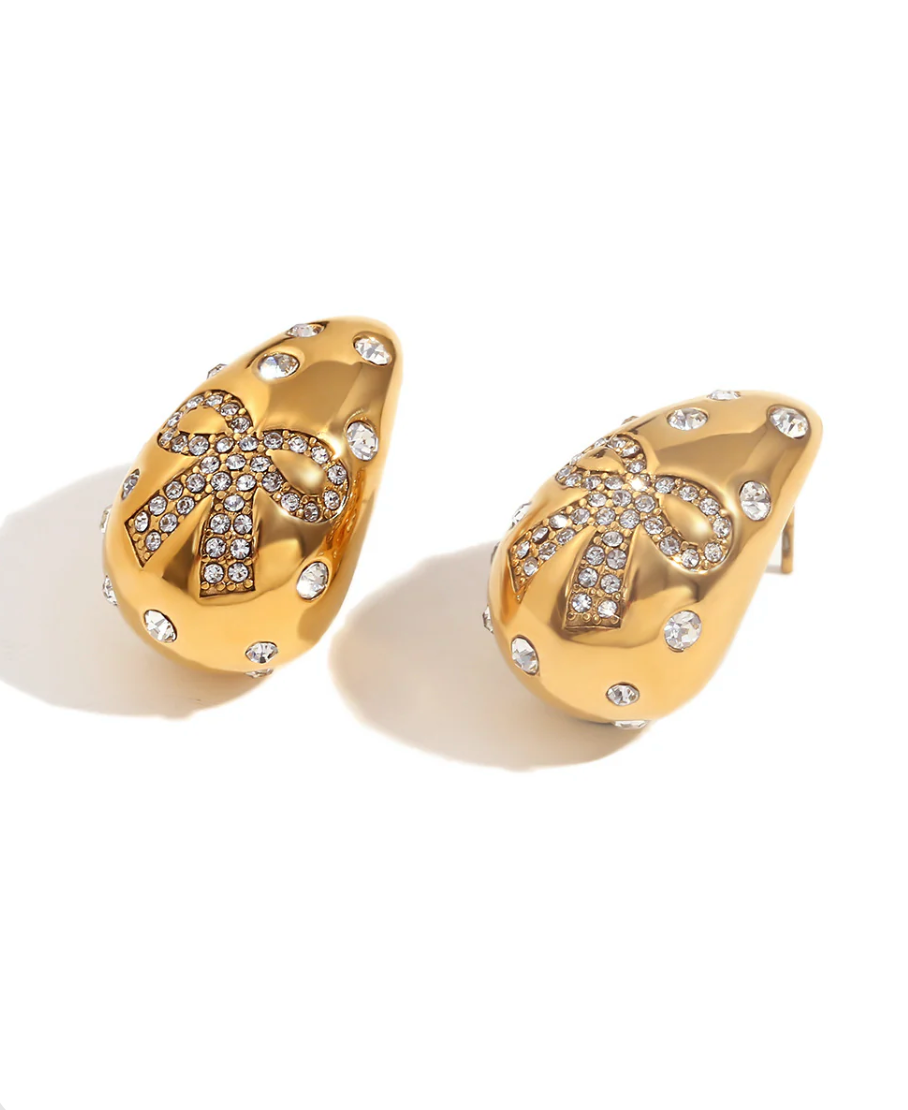 Bottegah Bow Drop Earrings