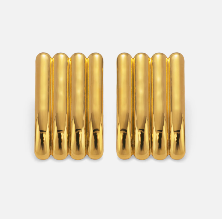 Ribbed Vintage Earrings