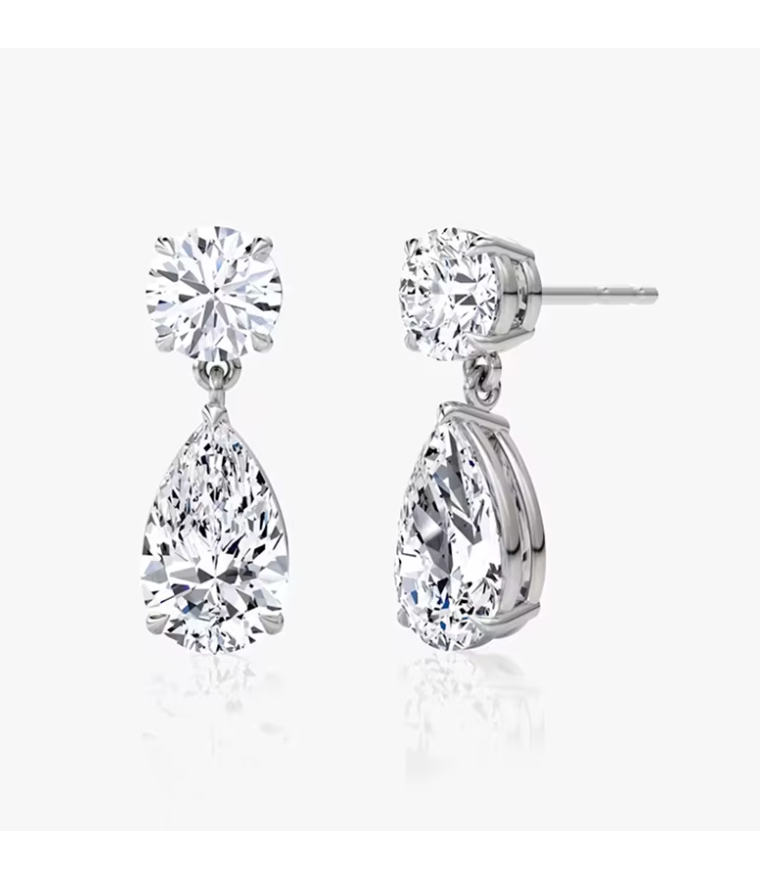 Eva 92.5 Silver Drop Earrings