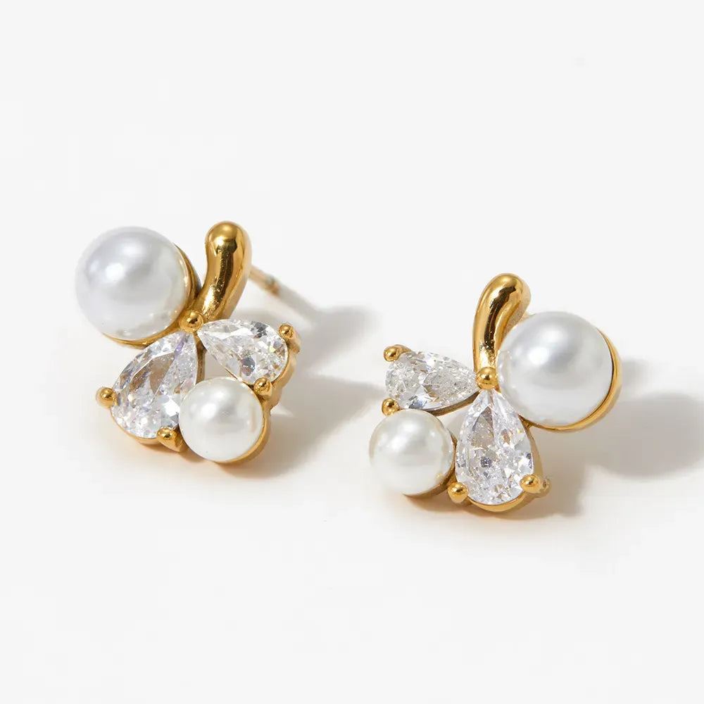 Poppy Pearl Studs