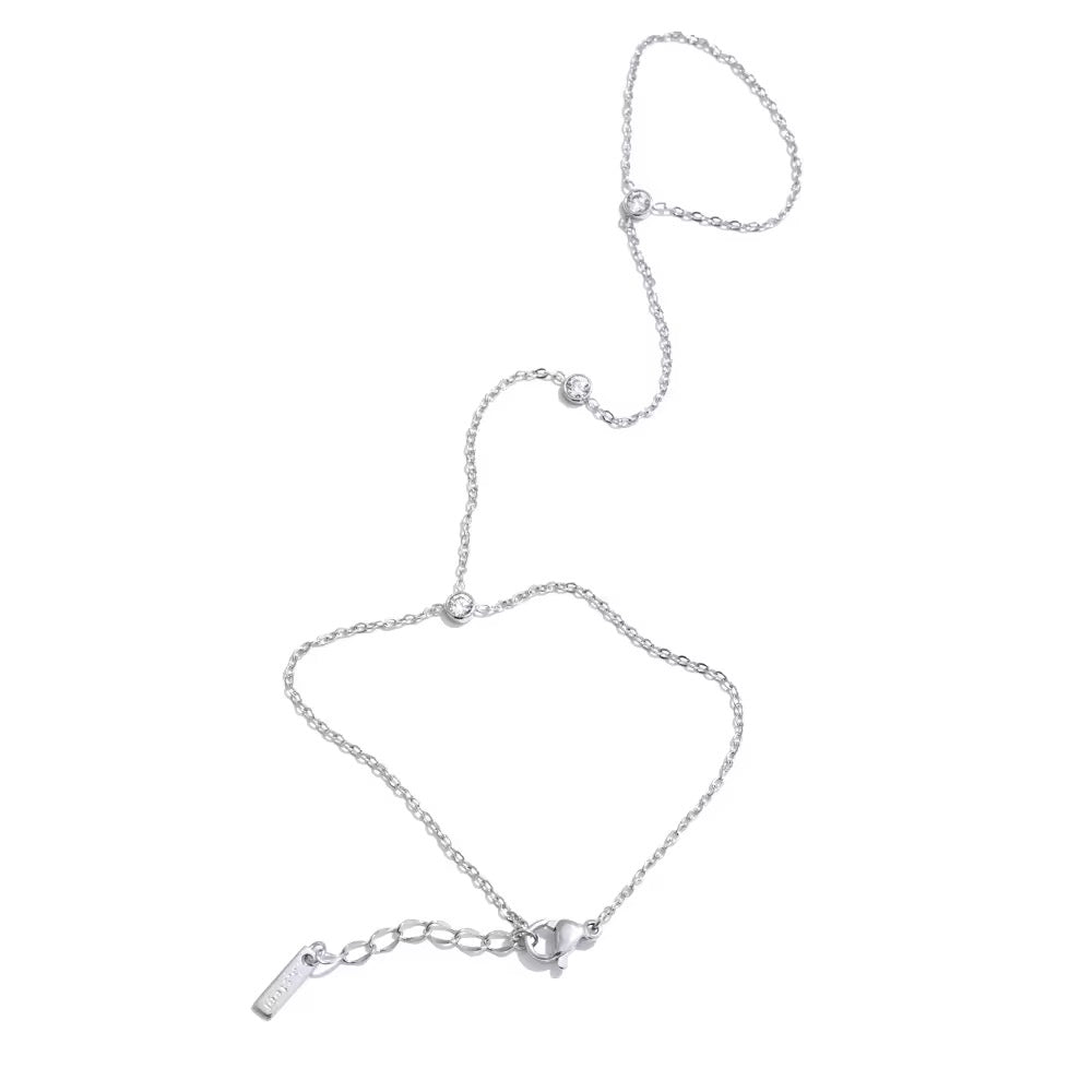 Ray Bezel Handchain bracelet and Ring