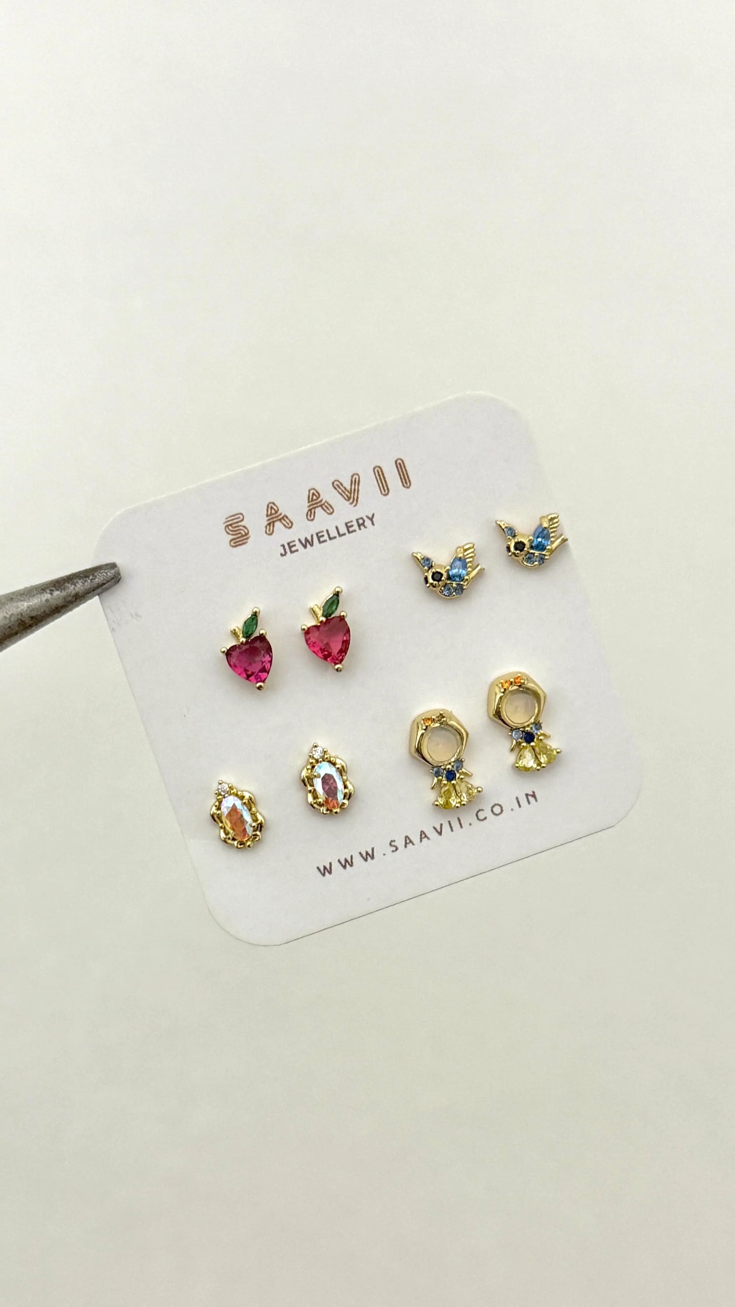 Snow white Piercing Set