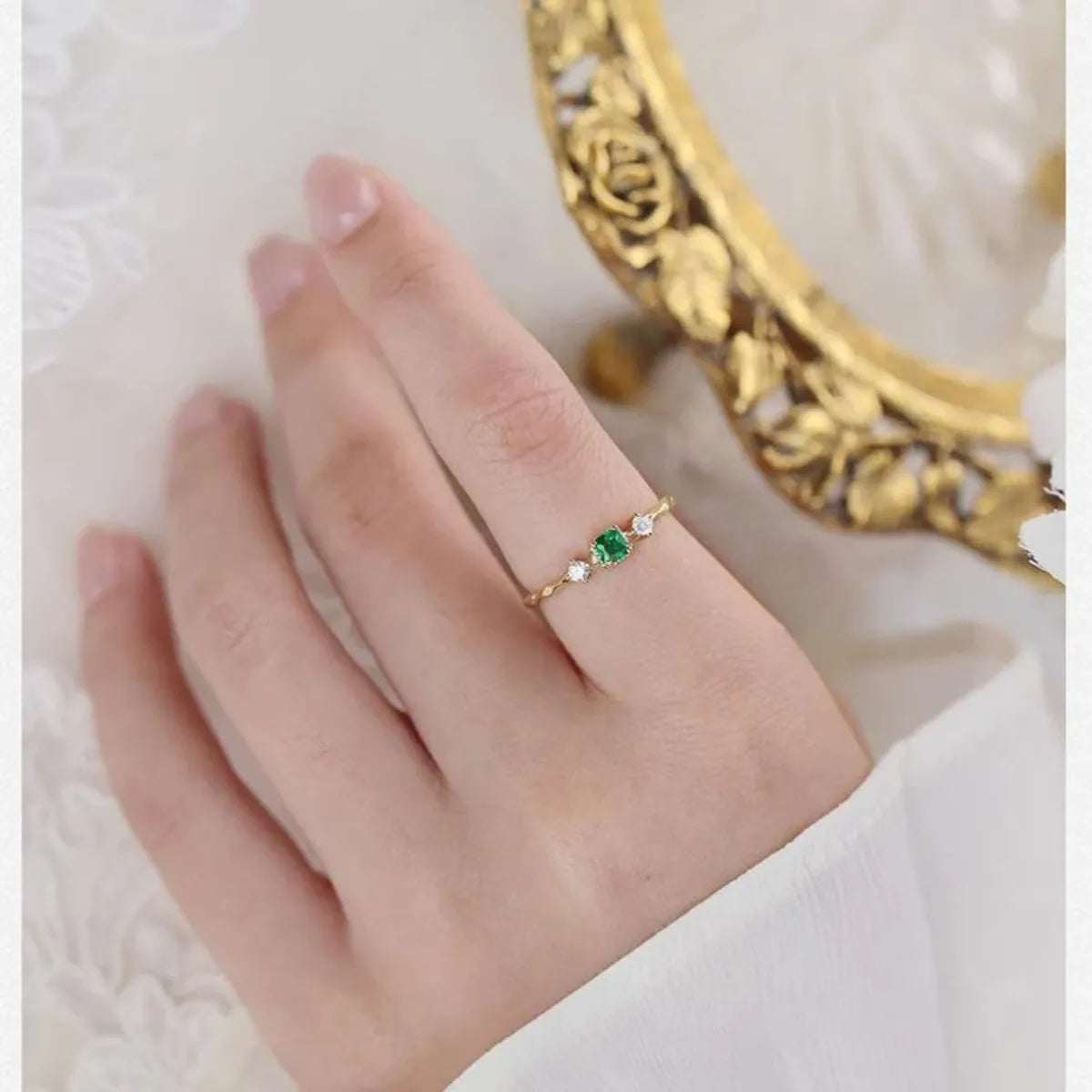 Jenna Emerald Ring