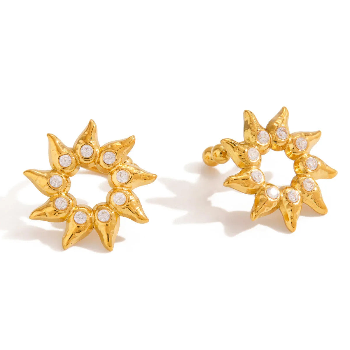 Golden Daisy Ear-Cuff (A Pair)