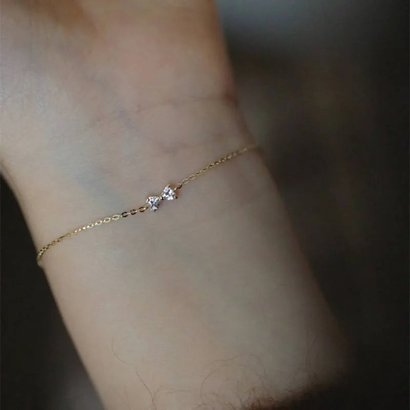 Bow Fluid Bracelet in 925 Silver