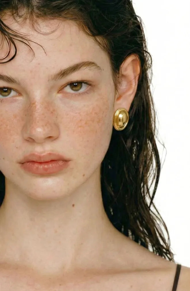 Oval Goldie Studs