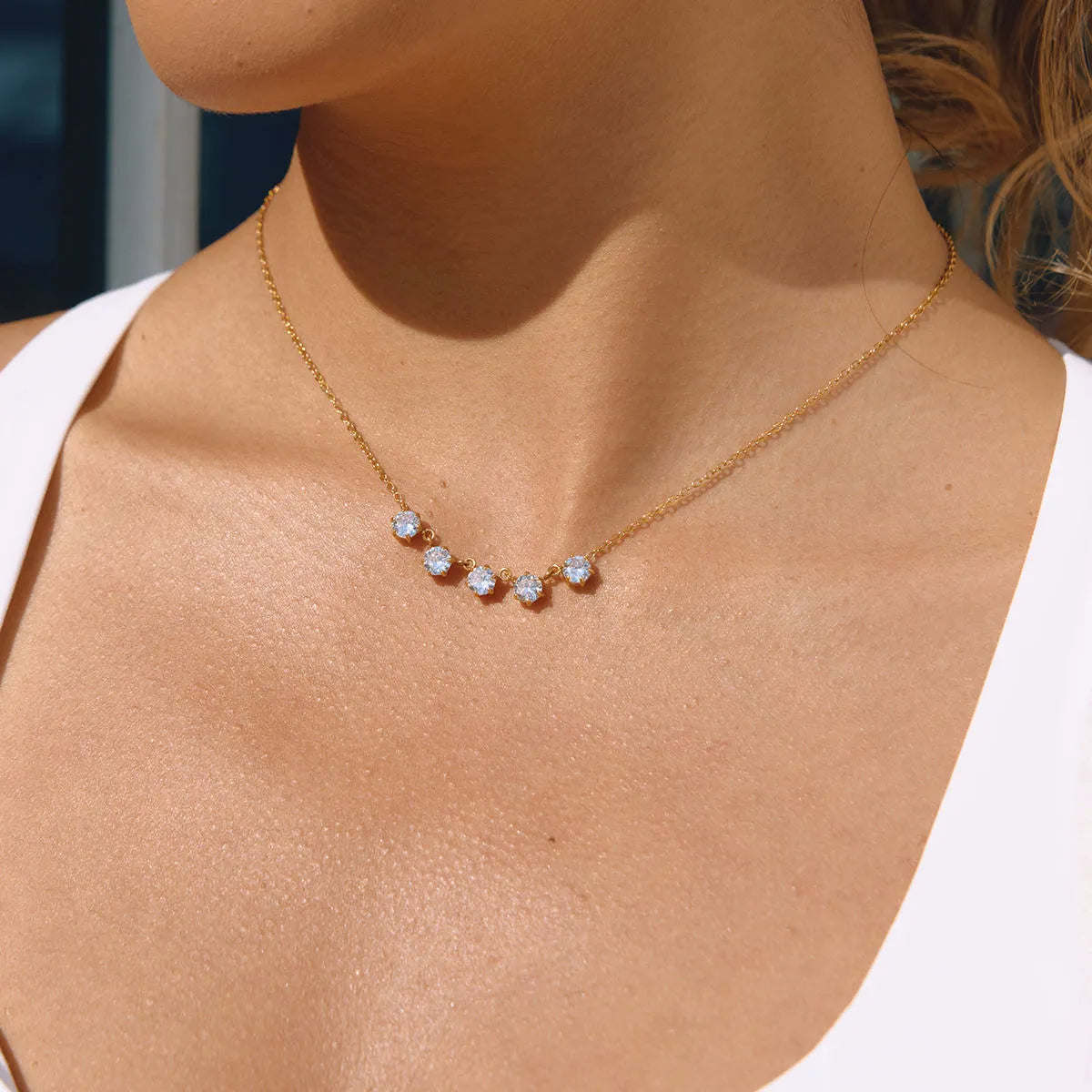 June Solitaire Necklace