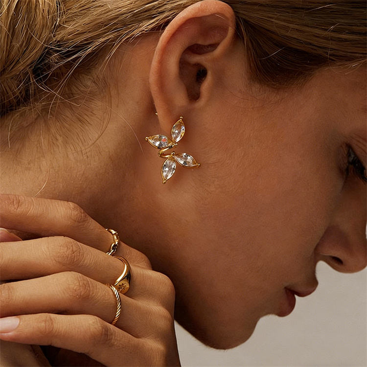 Marquise Butterfly Earrings