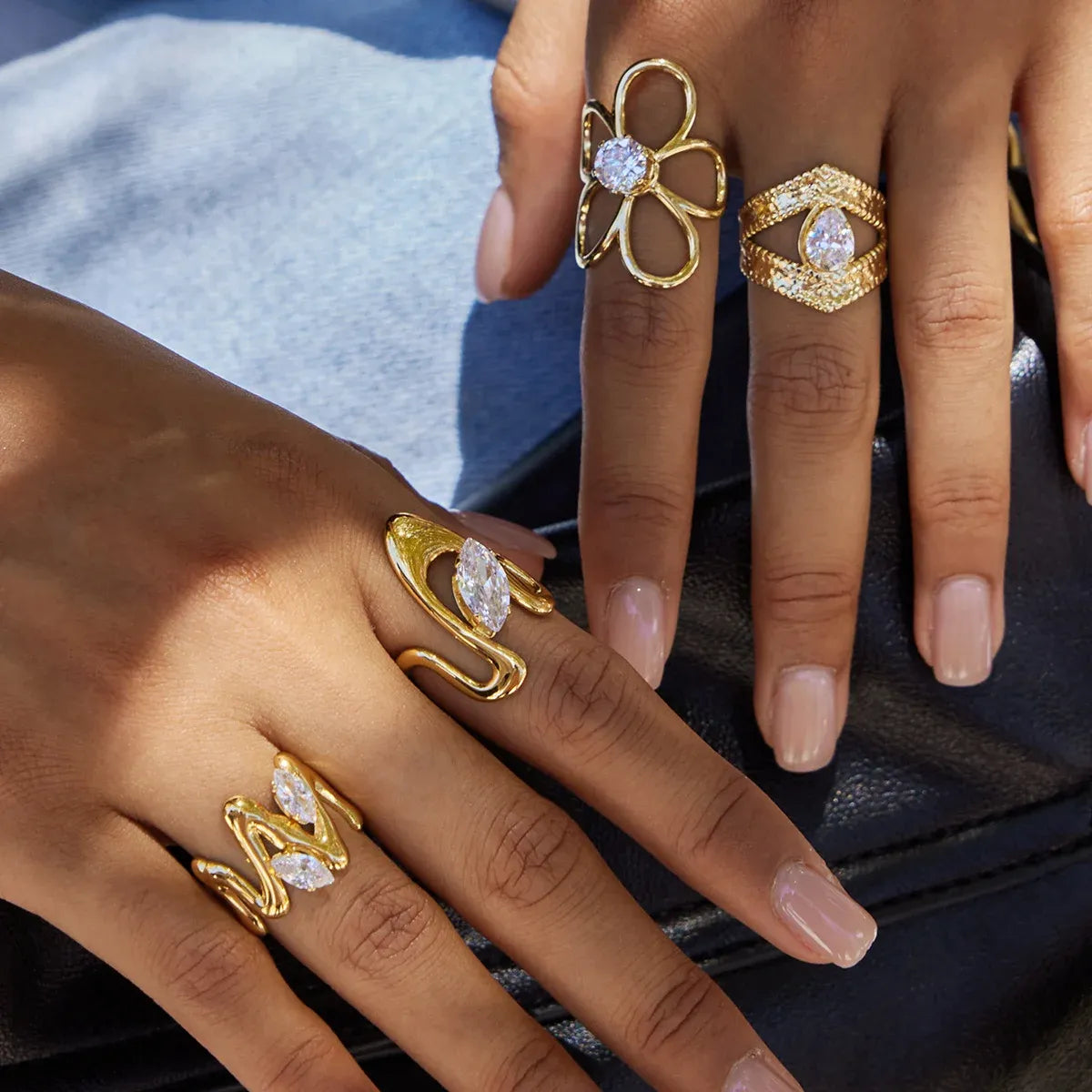 Daisy Adjustable Rings