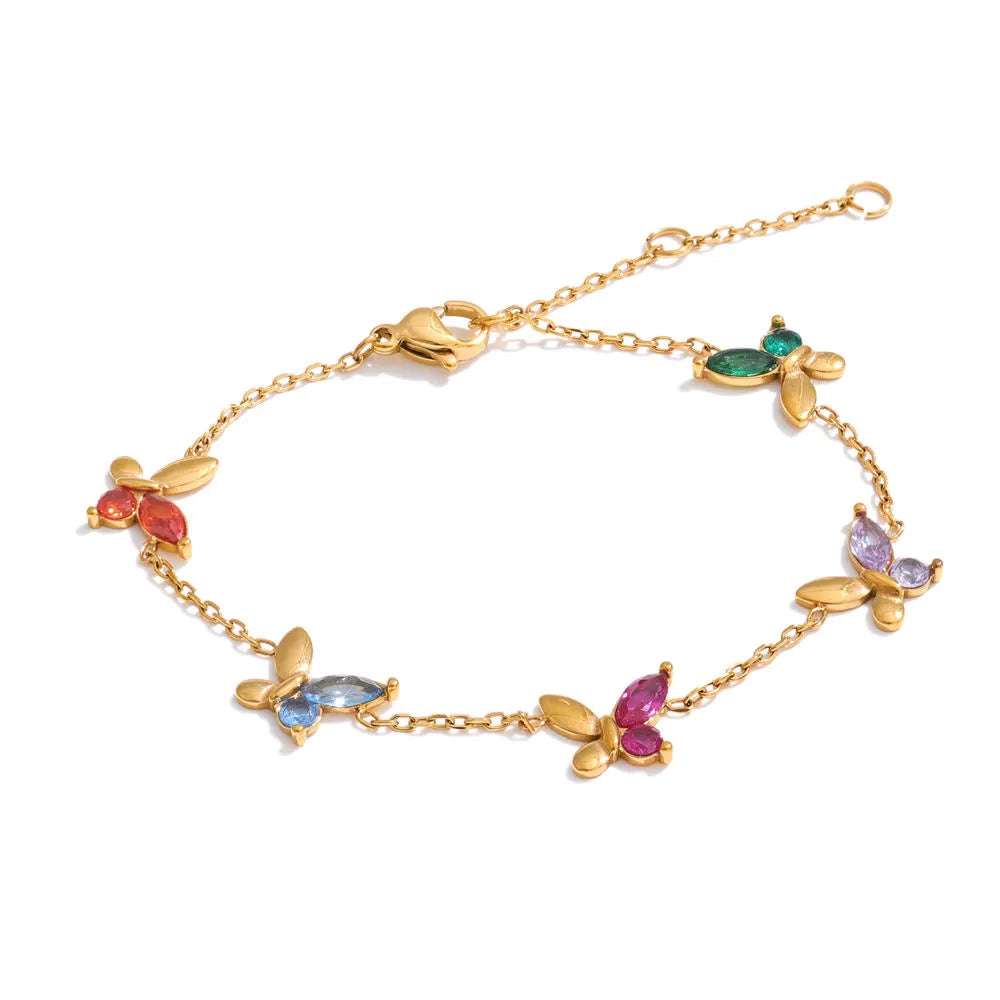 Colourful Butterfly Fluid Bracelet