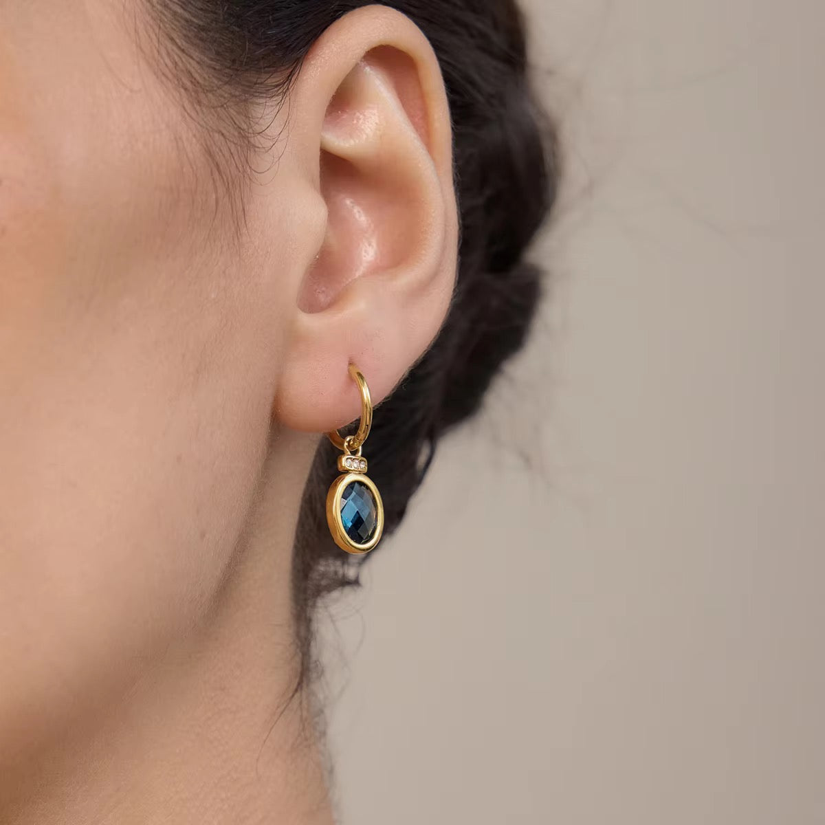 Blue Sapphire Danglers