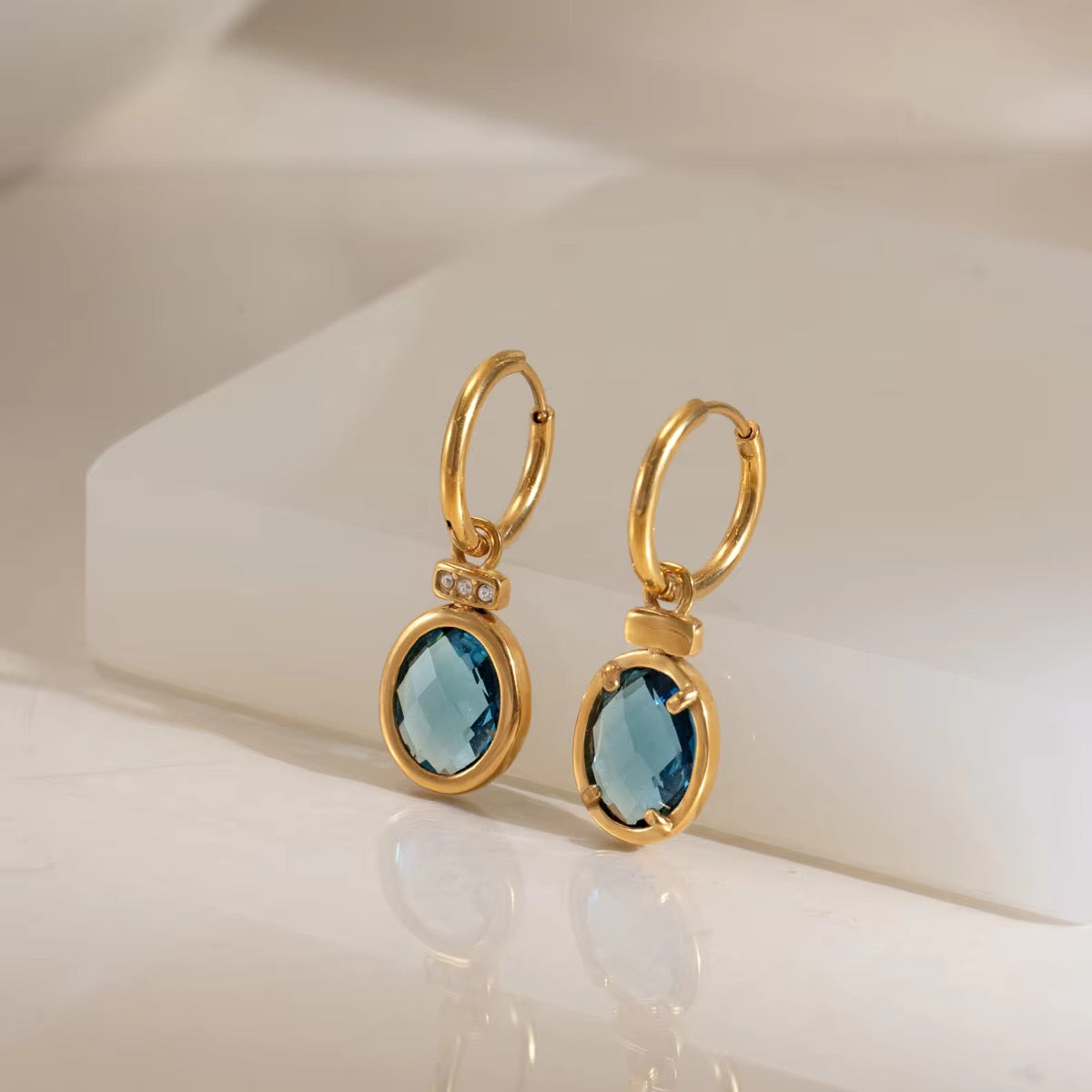 Blue Sapphire Danglers