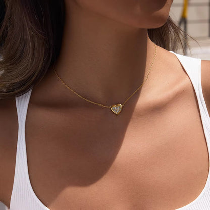 Baguette in the Heart Necklace