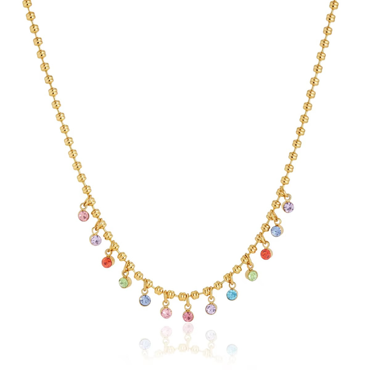 Rainbow Dangling Necklace