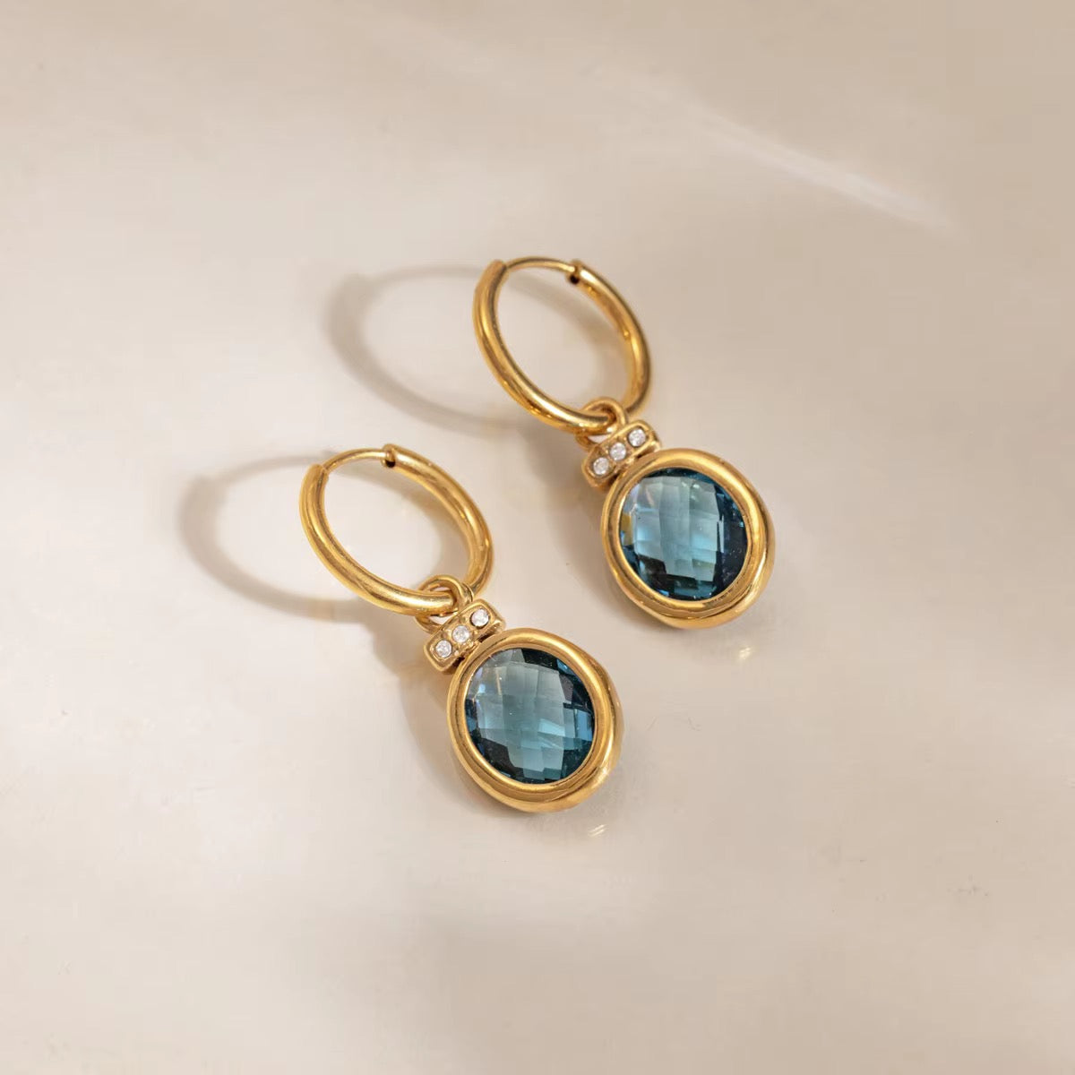 Blue Sapphire Danglers