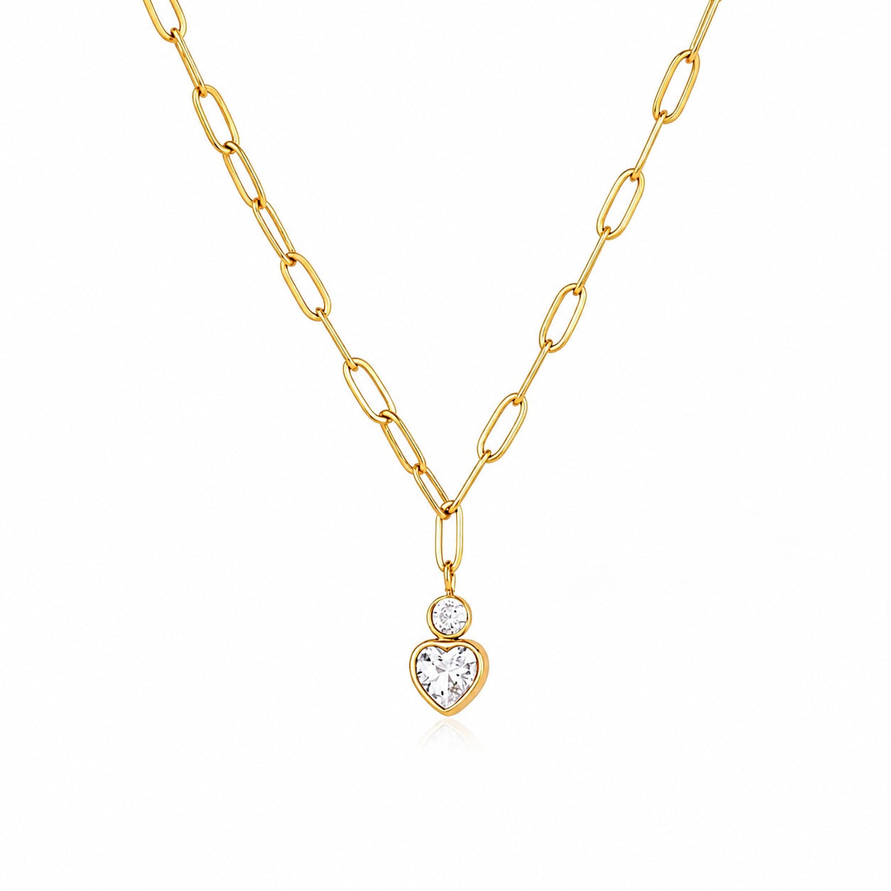 Hearty Paperclip Necklace