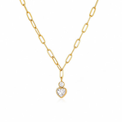Hearty Paperclip Necklace