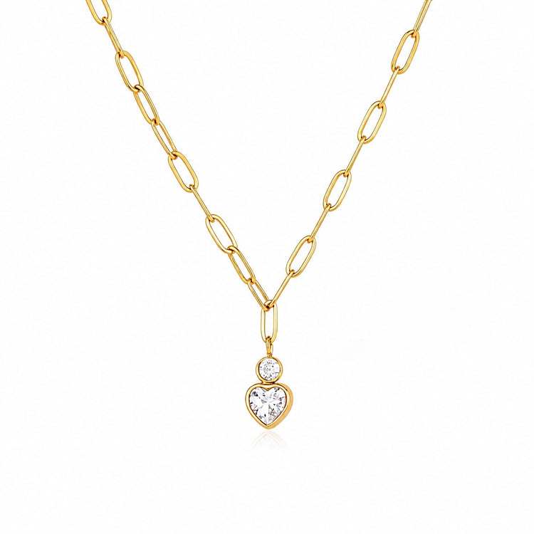 Hearty Paperclip Necklace