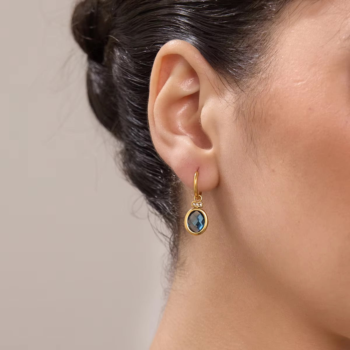Blue Sapphire Danglers