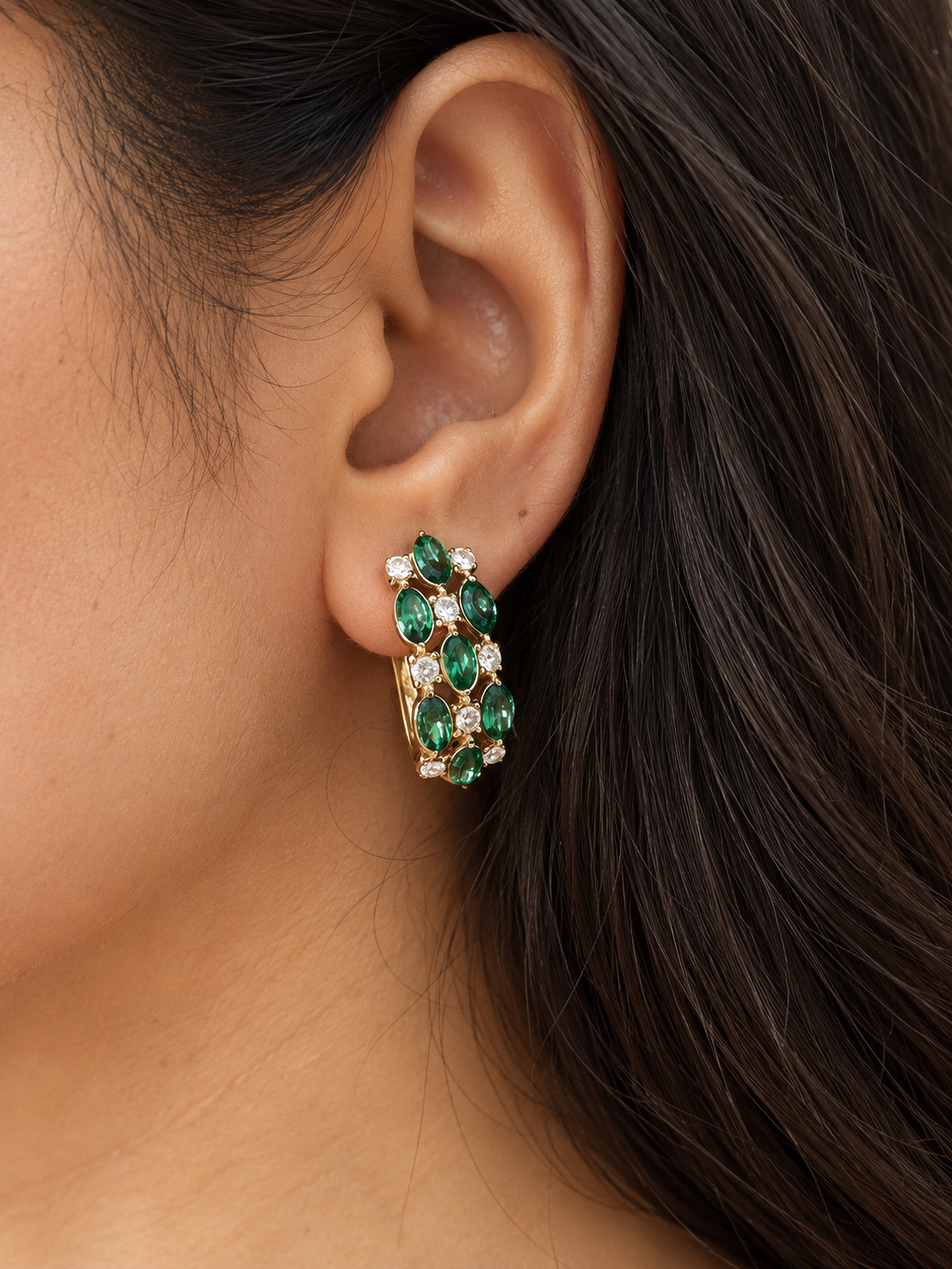 Ether Emerald Earrings