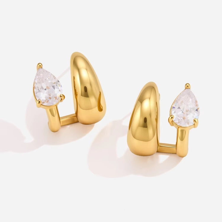 Pear-cut Goldie Earrings