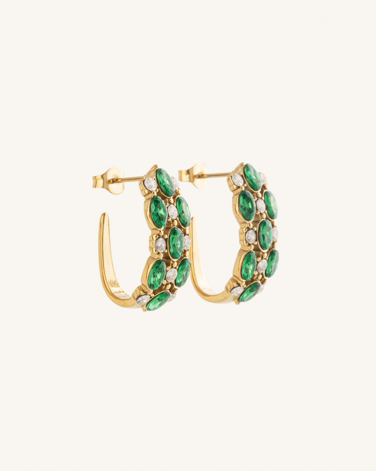 Ether Emerald Earrings