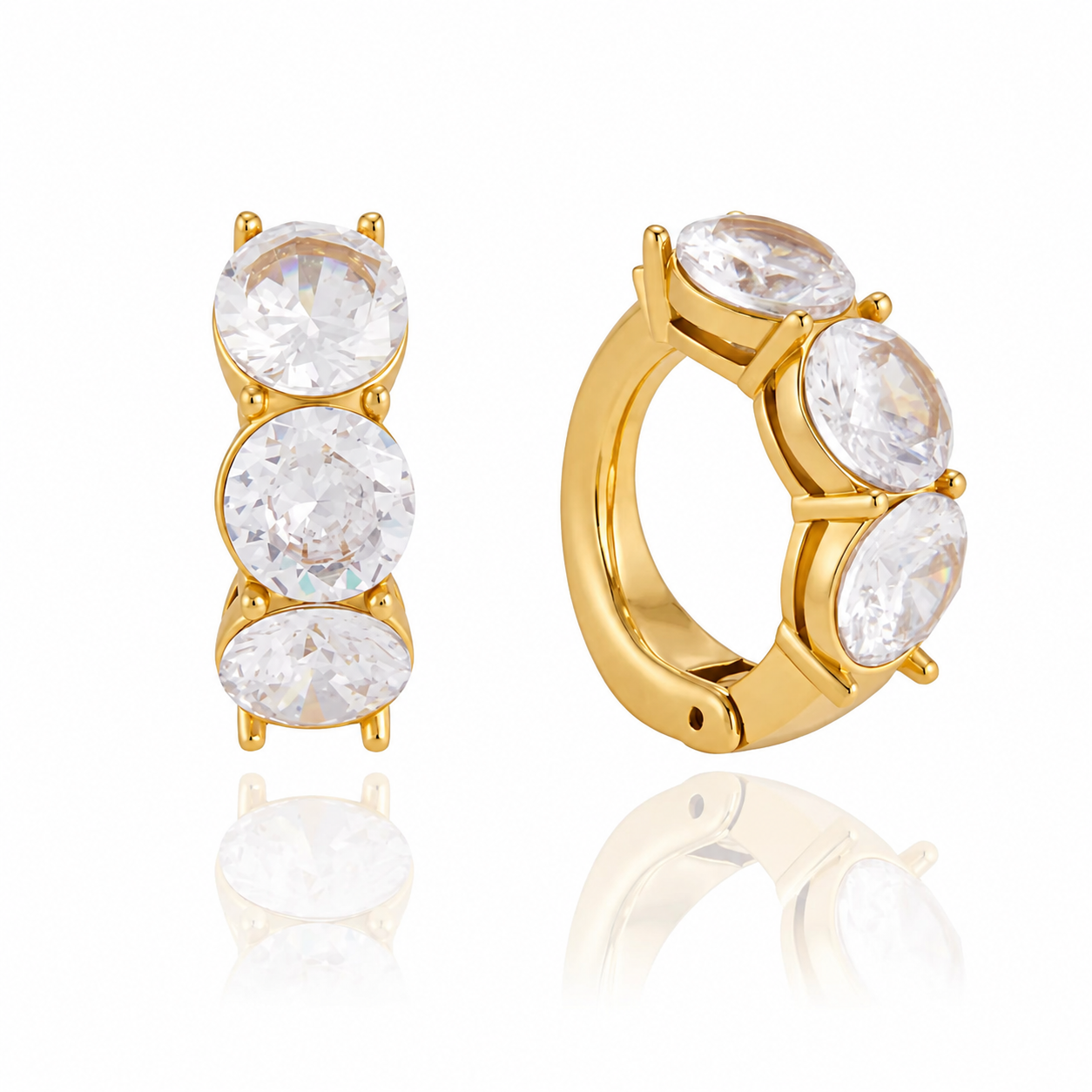 Round Huggie Ear-Cuff