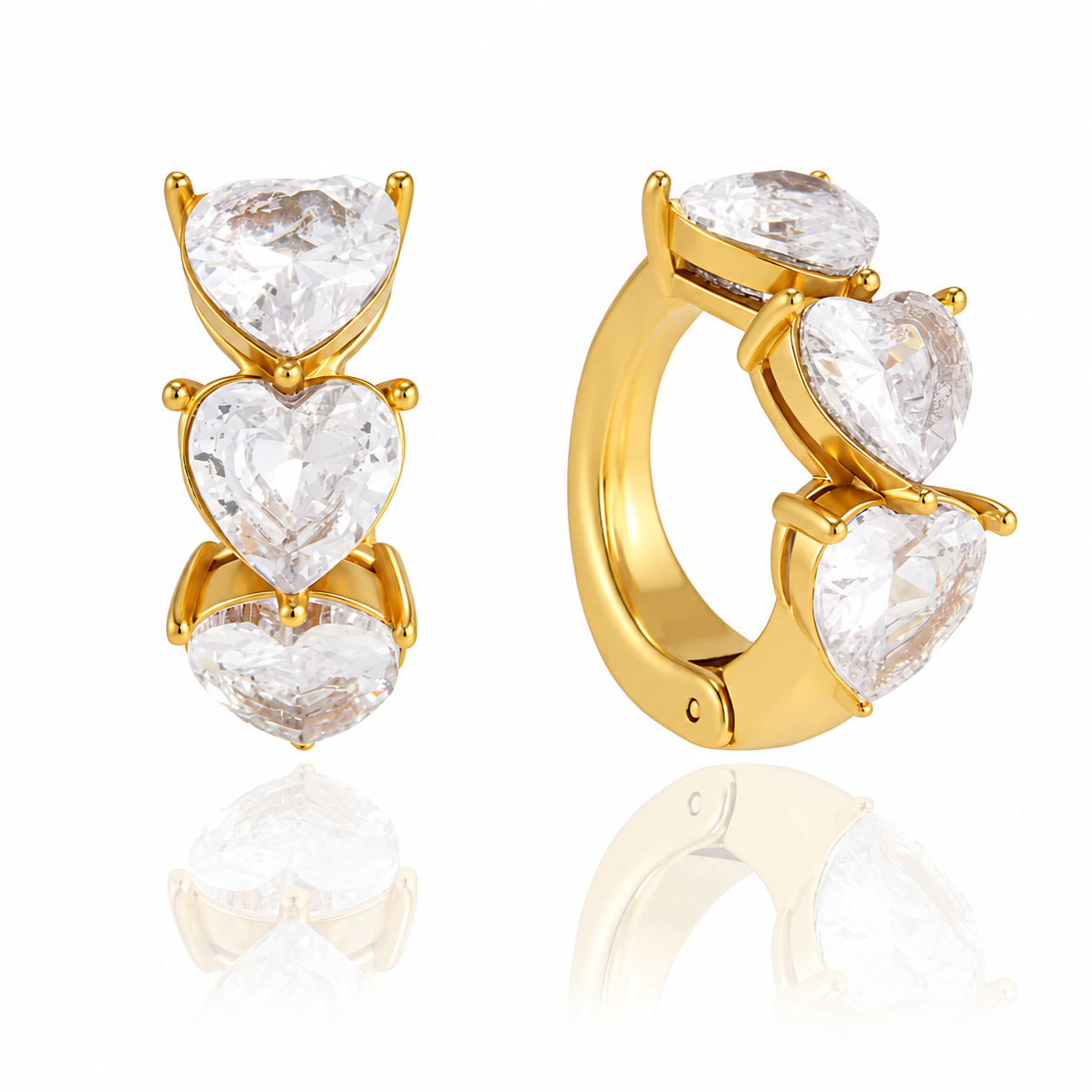 Heart Huggie Ear-Cuff