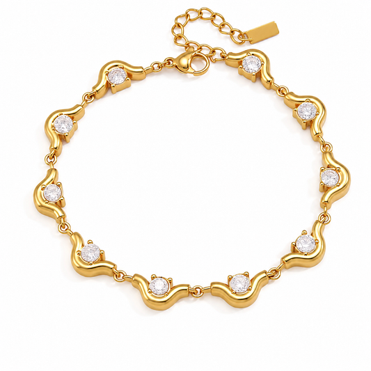 Brenda Wavy Fluid Bracelet