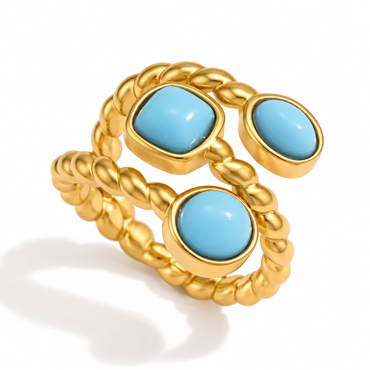 Firuza Broad Ring