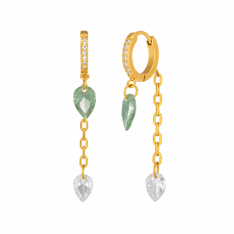 Heart Jade Danglers