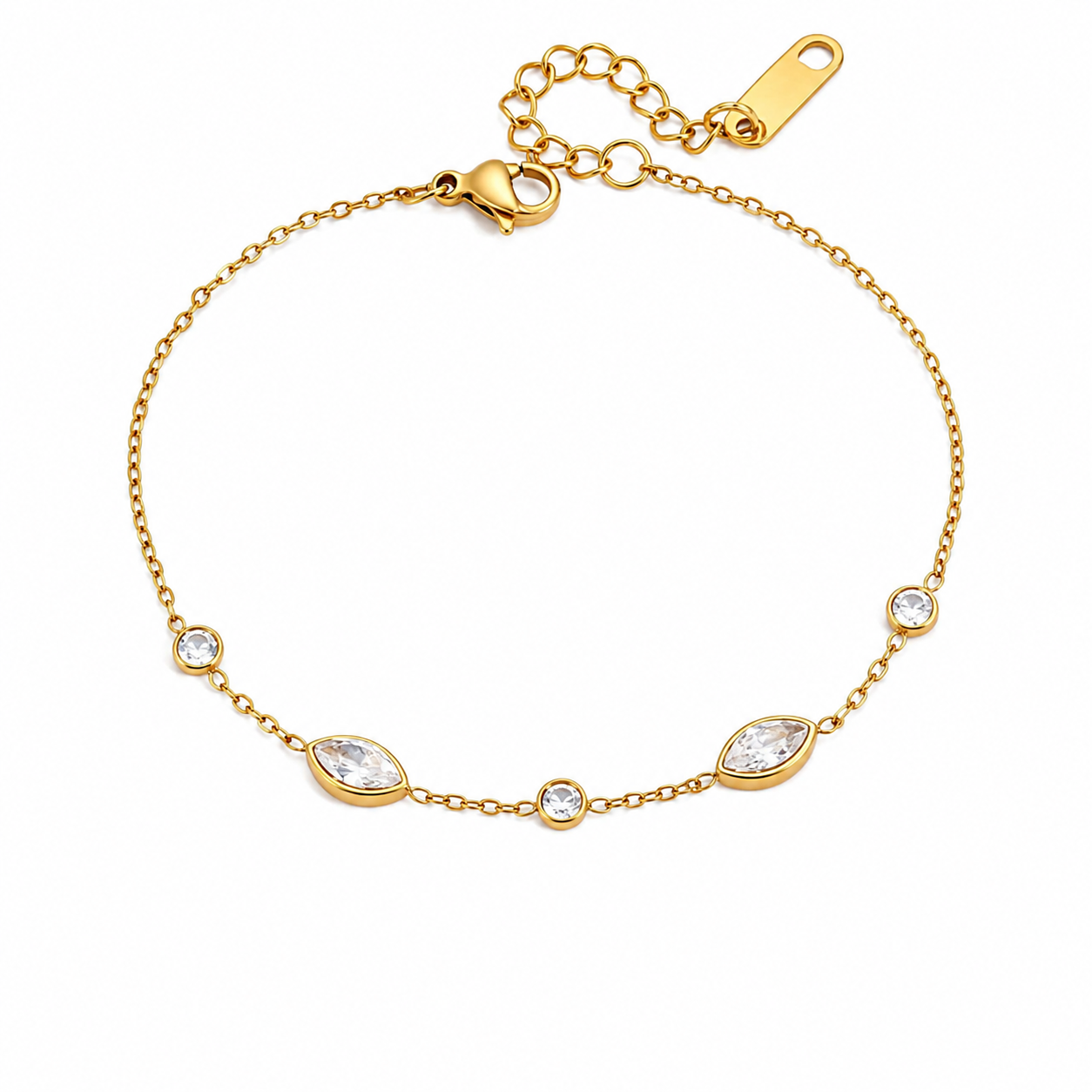 Tia Bezel Fluid Bracelet