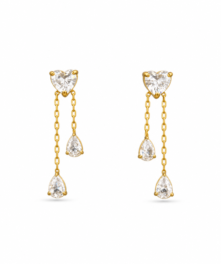 Marlyn Heart Danglers
