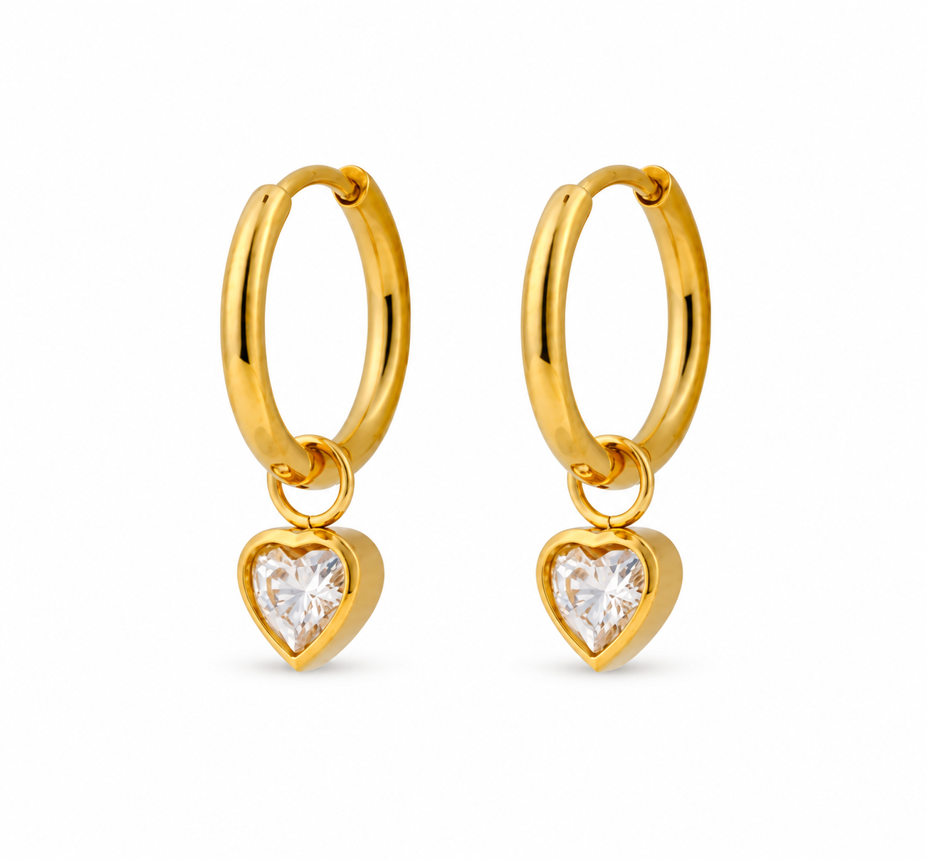 Heart Zircon Danglers