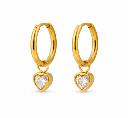 Heart Zircon Danglers