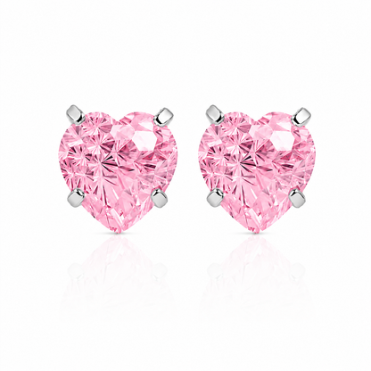 Baby Pink Heart Flatback studs