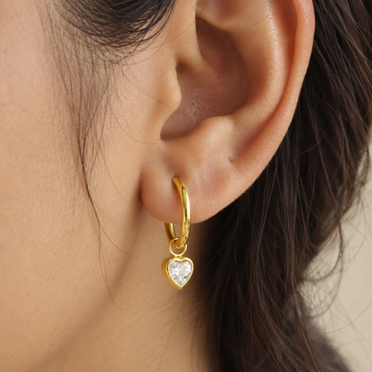 Heart Zircon Danglers