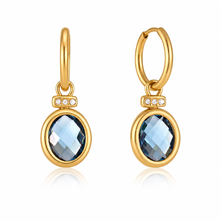 Blue Sapphire Danglers