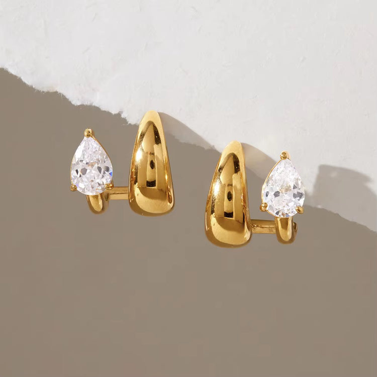 Pear-cut Goldie Earrings