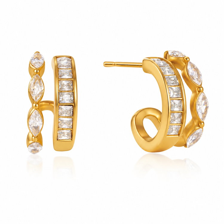 Pseudo Luxe Hoop Earrings