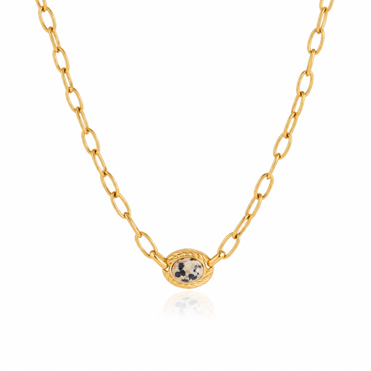 Dalmation Paperclip Necklace