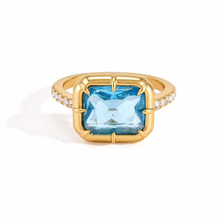 Candy Ring, Aqua Blue