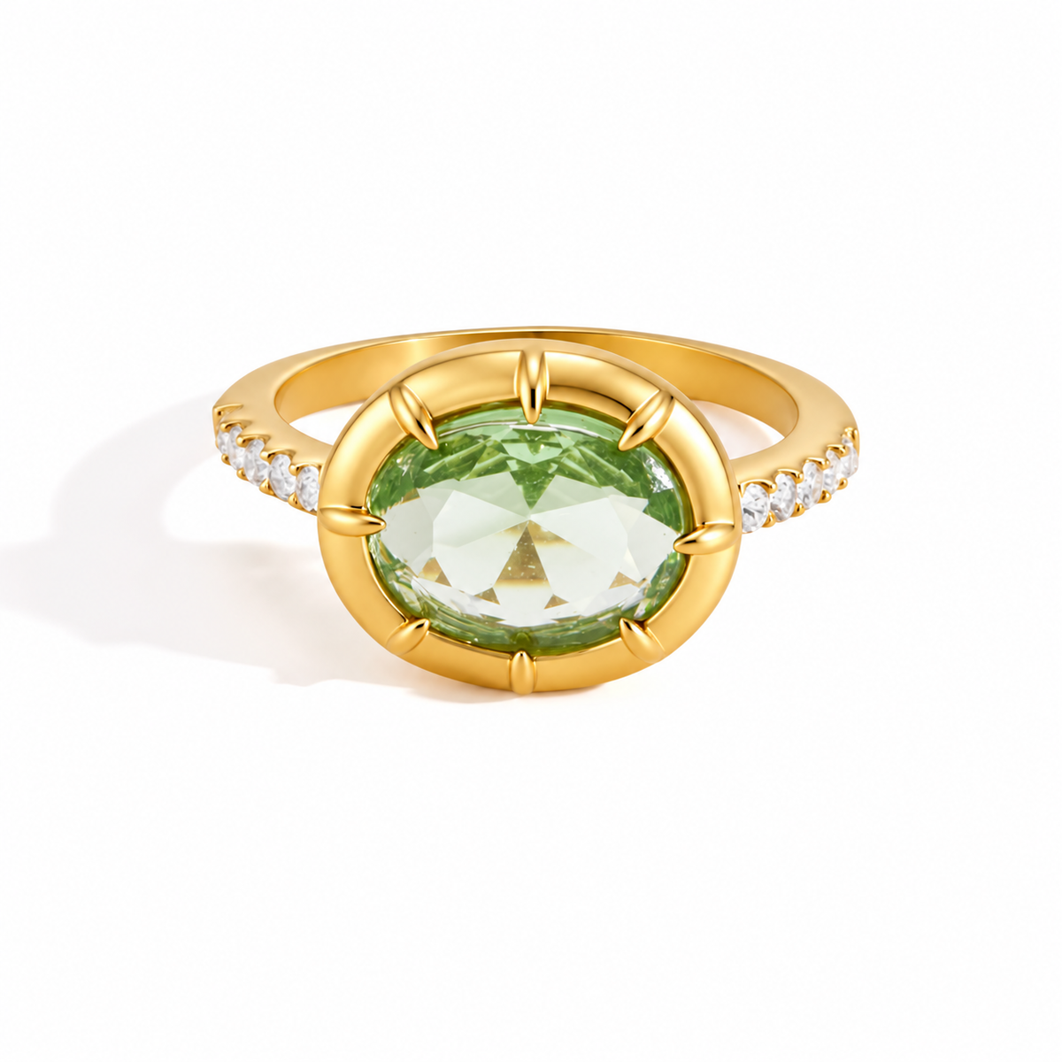 Candy Ring, Green Oval